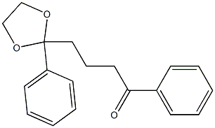 2-Phenyl-2-(3-benzoylpropyl)-1,3-dioxolane 结构式