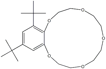 14,16-Di-tert-butyl-2,3,5,6,8,9,11,12-octahydro-1,4,7,10,13-benzopentaoxacyclopentadecin 结构式