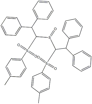Diphenylmethyl[(p-tolylsulfonyl)methyl] sulfoxide 结构式