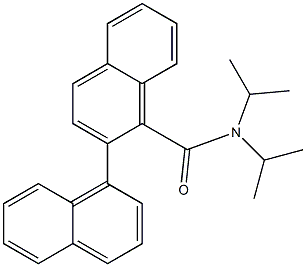 N,N-Diisopropyl-2-(1-naphtyl)naphthalene-1-carboxamide 结构式