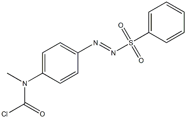 1-[4-[(Chlorocarbonyl)methylamino]phenyl]-2-(phenylsulfonyl)diazene 结构式