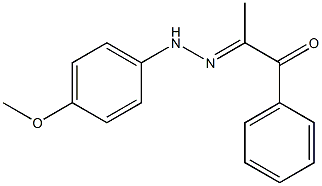 1-Phenyl-2-[2-(4-methoxyphenyl)hydrazono]-1-propanone 结构式