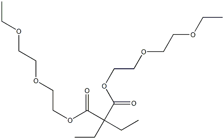 Pentane-3,3-dicarboxylic acid bis[2-(2-ethoxyethoxy)ethyl] ester 结构式