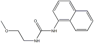1-(2-Methoxyethyl)-3-(1-naphtyl)urea 结构式