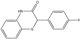 2-(4-Fluorophenyl)-2H-1,4-benzothiazin-3(4H)-one 结构式