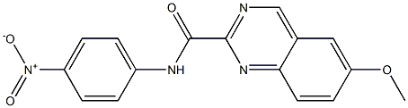 N-(4-Nitrophenyl)-6-methoxyquinazoline-2-carboxamide 结构式