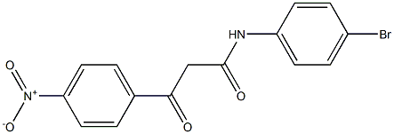 N-(4-Bromophenyl)-3-(4-nitrophenyl)-3-oxopropanamide 结构式