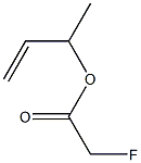 Fluoroacetic acid 1-methyl-2-propenyl ester 结构式