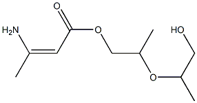 3-Aminocrotonic acid [2-(2-hydroxy-1-methylethoxy)propyl] ester 结构式