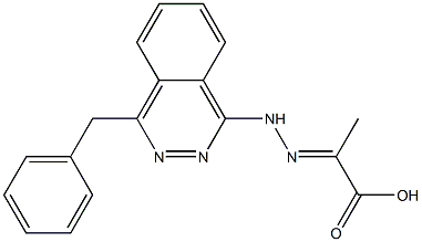 2-[2-(4-Benzylphthalazine-1-yl)hydrazono]propanoic acid 结构式