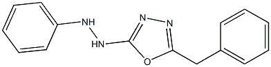 1-Phenyl-2-(5-benzyl-1,3,4-oxadiazol-2-yl)hydrazine 结构式