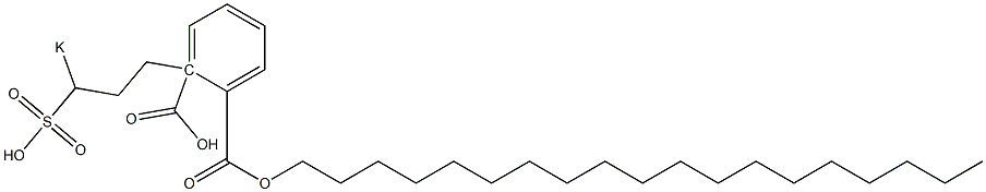 Phthalic acid 1-nonadecyl 2-(3-potassiosulfopropyl) ester 结构式