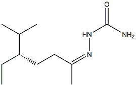 [S,(-)]-5-Ethyl-6-methyl-2-heptanonesemicarbazone 结构式