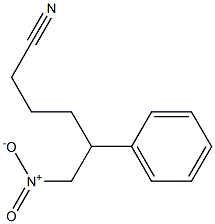 6-Nitro-5-phenylhexanenitrile 结构式