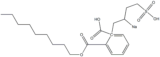 Phthalic acid 1-nonyl 2-(2-sodiosulfobutyl) ester 结构式