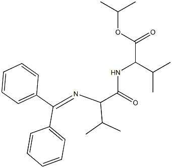 2-[2-[(Diphenylmethylene)amino]-3-methylbutyrylamino]-3-methylbutanoic acid isopropyl ester 结构式