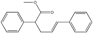 5-Phenyl-2-phenyl-4-pentenoic acid methyl ester 结构式