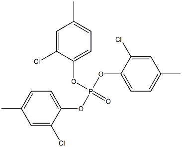 Phosphoric acid tris(2-chloro-4-methylphenyl) ester 结构式