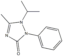 1-Isopropyl-5-methyl-2-phenyl-1,2-dihydro-3H-1,2,4-triazol-3-one 结构式
