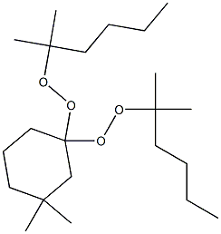 3,3-Dimethyl-1,1-bis(1,1-dimethylpentylperoxy)cyclohexane 结构式