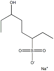 6-Hydroxyoctane-3-sulfonic acid sodium salt 结构式