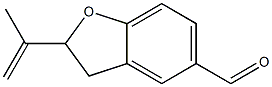 2-(1-Methylethenyl)-2,3-dihydrobenzofuran-5-carbaldehyde 结构式