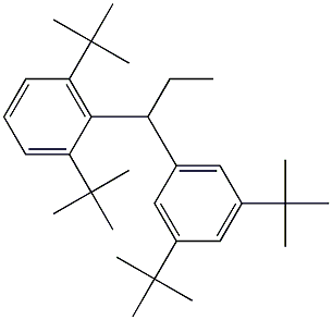 1-(2,6-Di-tert-butylphenyl)-1-(3,5-di-tert-butylphenyl)propane 结构式