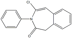 4-Chloro-3-phenyl-3H-3-benzazepin-2(1H)-one 结构式