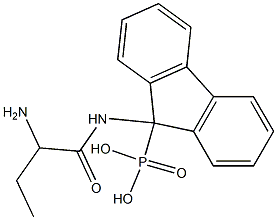 [9-[(2-Aminobutyryl)amino]-9H-fluoren-9-yl]phosphonic acid 结构式