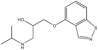 1-(1,2-Benzisothiazol-4-yloxy)-3-(isopropylamino)-2-propanol 结构式