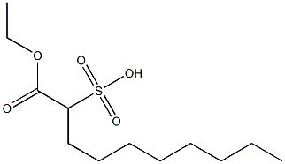 1-Ethoxycarbonyl-1-nonanesulfonic acid 结构式