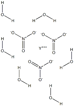 Yttrium nitrate haxahydrate 结构式