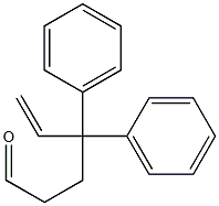4,4-Diphenyl-5-hexen-1-al 结构式