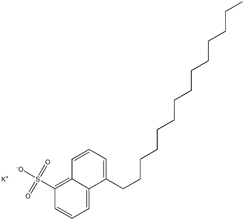 5-Tetradecyl-1-naphthalenesulfonic acid potassium salt 结构式