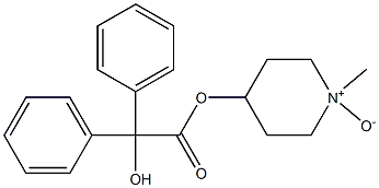 4-(Diphenylhydroxyacetoxy)-1-methylpiperidine 1-oxide 结构式