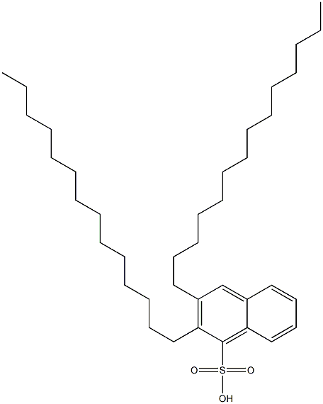 2,3-Ditetradecyl-1-naphthalenesulfonic acid 结构式