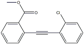 2-(2-Chlorophenylethynyl)benzoic acid methyl ester 结构式