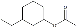 Acetic acid 3-ethylcyclohexyl ester 结构式