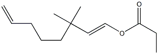 Propionic acid 3,3-dimethyl-1,7-octadienyl ester 结构式