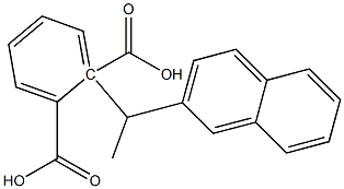 (+)-Phthalic acid hydrogen 1-[(S)-1-(2-naphtyl)ethyl] ester 结构式