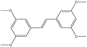(E)-3,5,3',5'-Tetramethoxystilbene 结构式