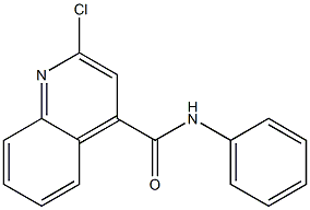 2-Chloro-N-phenylquinoline-4-carboxamide 结构式