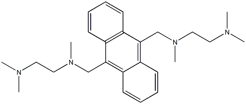 9,10-Bis[N-methyl-N-(2-dimethylaminoethyl)aminomethyl]anthracene 结构式