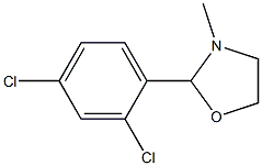 2-(2,4-Dichlorophenyl)-3-methyloxazolidine 结构式