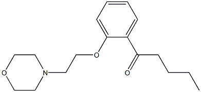 1-[2-(2-Morpholinoethoxy)phenyl]-1-pentanone 结构式