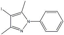 1-Phenyl-3,5-dimethyl-4-iodo-1H-pyrazole 结构式