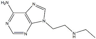 9-[2-(Ethylamino)ethyl]-9H-purin-6-amine 结构式