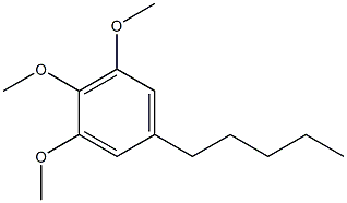 1,2,3-Trimethoxy-5-pentylbenzene 结构式