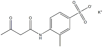 4-(Acetoacetylamino)-3-methylbenzenesulfonic acid potassium salt 结构式