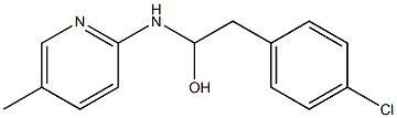 5-Methyl-2-[[1-hydroxy-2-(p-chlorophenyl)ethyl]amino]pyridine 结构式